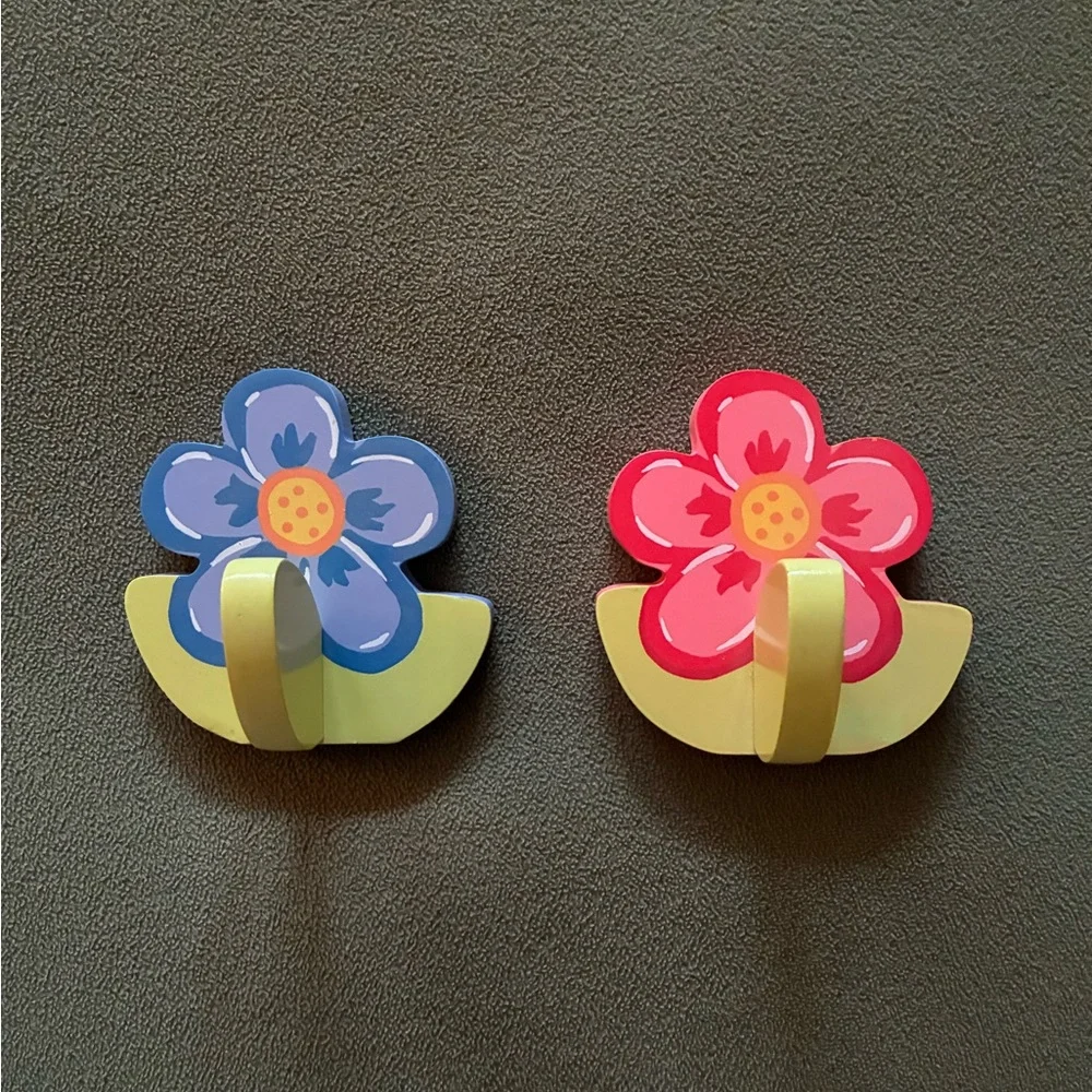 Colorful Flower Wall Hooks